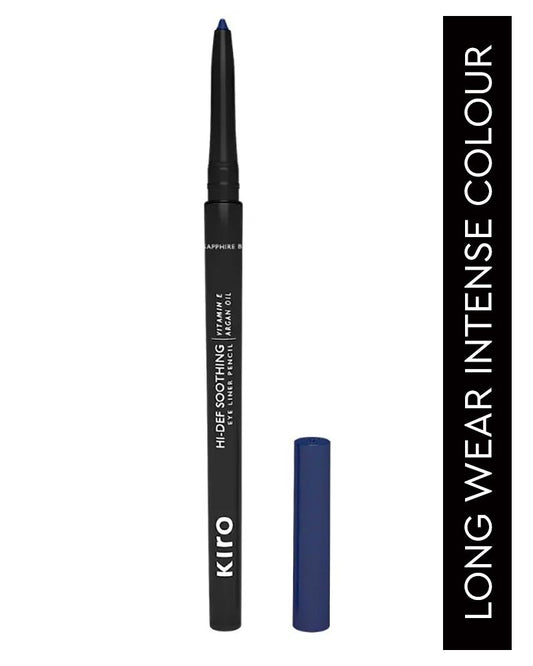 Kiro Hi - Def Soothing Long-Lasting Eyeliner Pencil, Sapphire Blue (Dark Blue) (0.35 Gm)( Full Size )