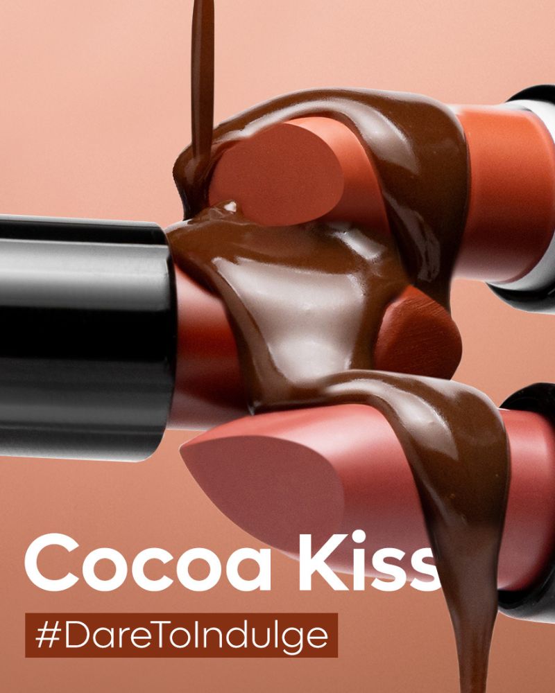 mCaffeine Cocoa Kiss Creamy Matte Nude Lipstick with Cocoa Butter - Mauve Velvet ( Full Size )