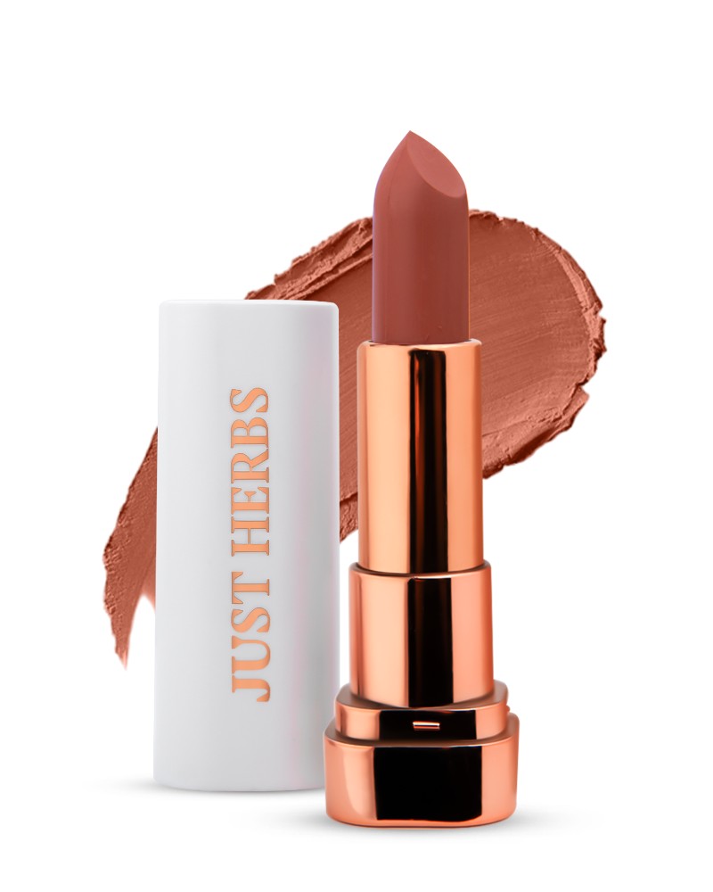Just Herbs Long Stay Relaxed Matte Bullet Lipsticks - Nude Play