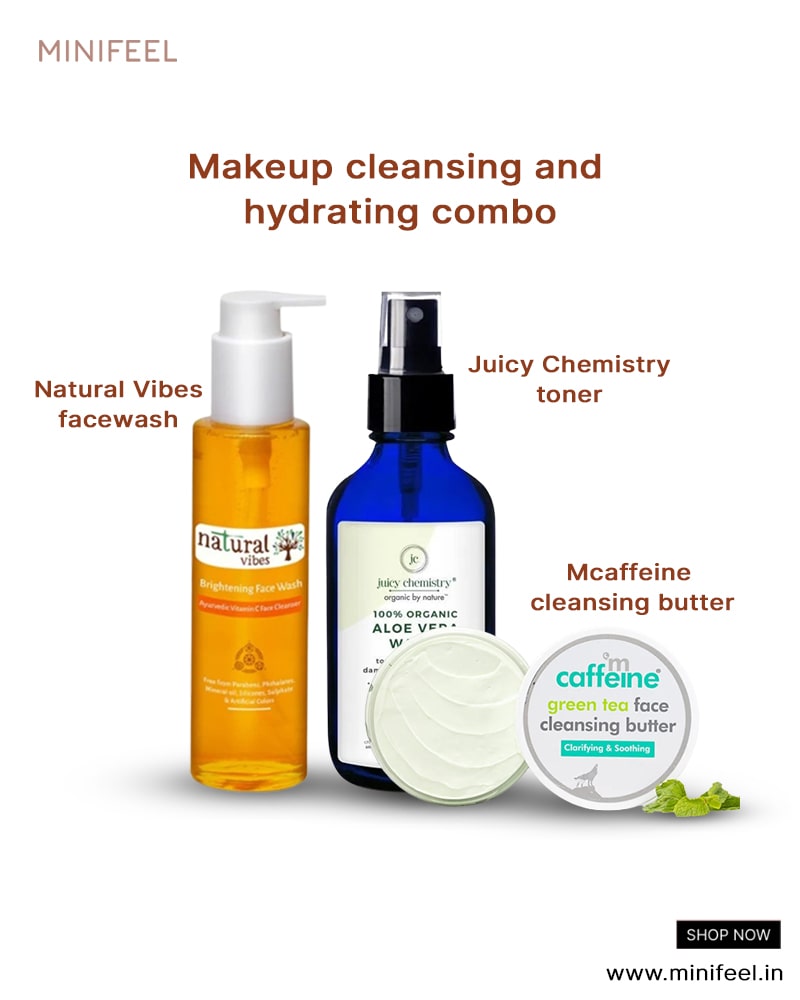 Make Up Cleansing And Hydrating Combo ( Full Size) ( Pack of 3 )