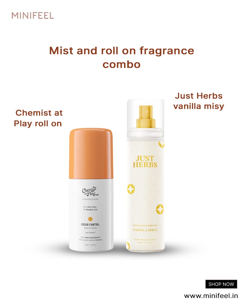 Mist And Roll On Fragrance Combo ( Full Size ) ( Pack of 2 )