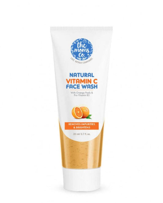 The Moms Co Natural Vitamin C Face Wash ( 20 ml ) ( Mini / Small Pack / Sample )
