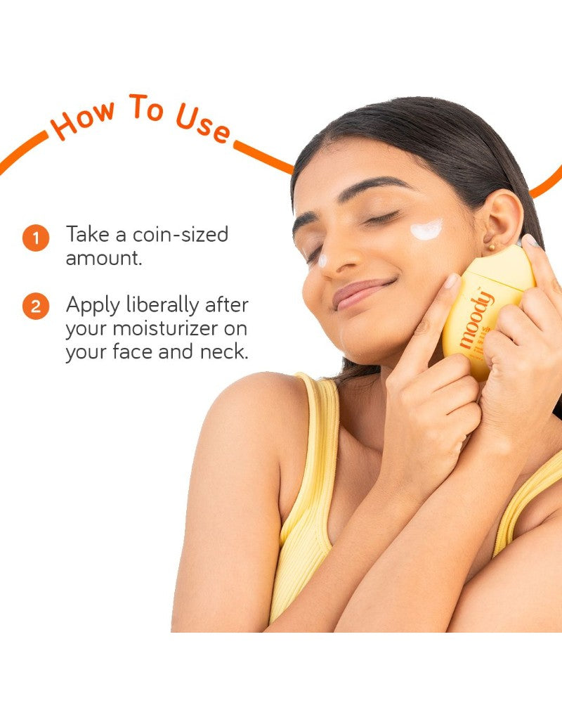 Moody Vitamin C Hydrating Fluid Sunscreen SPF 50 PA+++ - (50 ml)