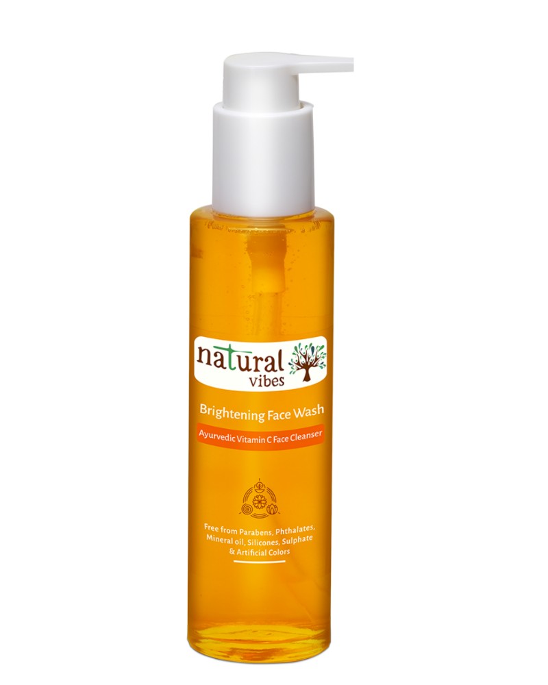 Natural Vibes Vitamin C Brightening Facewash (120 ml)