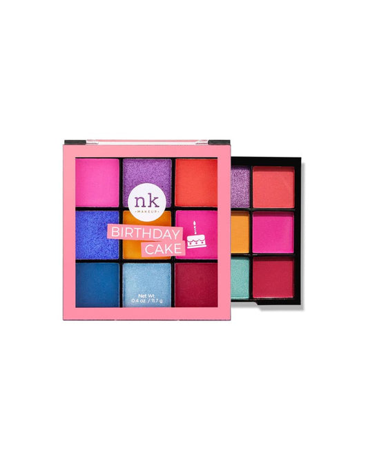 Nicka K Nine Color Eyeshadow Palette - Birthday Cake ( Full Size )