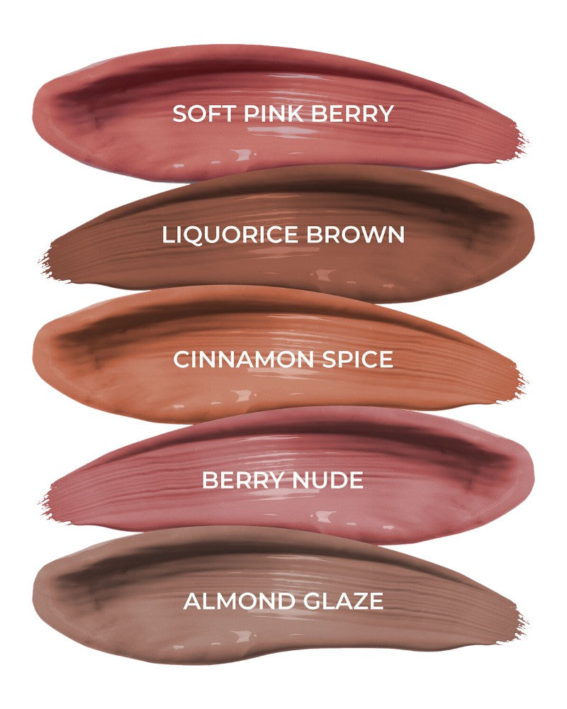 Just Herbs Nudes and Browns (Set of 5) Herb Enriched Matte Liquid Lipstick Kit