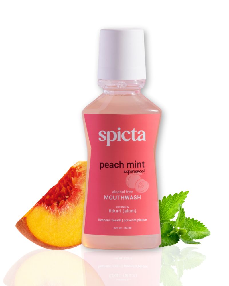 Spicta Peach Mint Mouthwash  ( 250 ml ) ( Full Size )