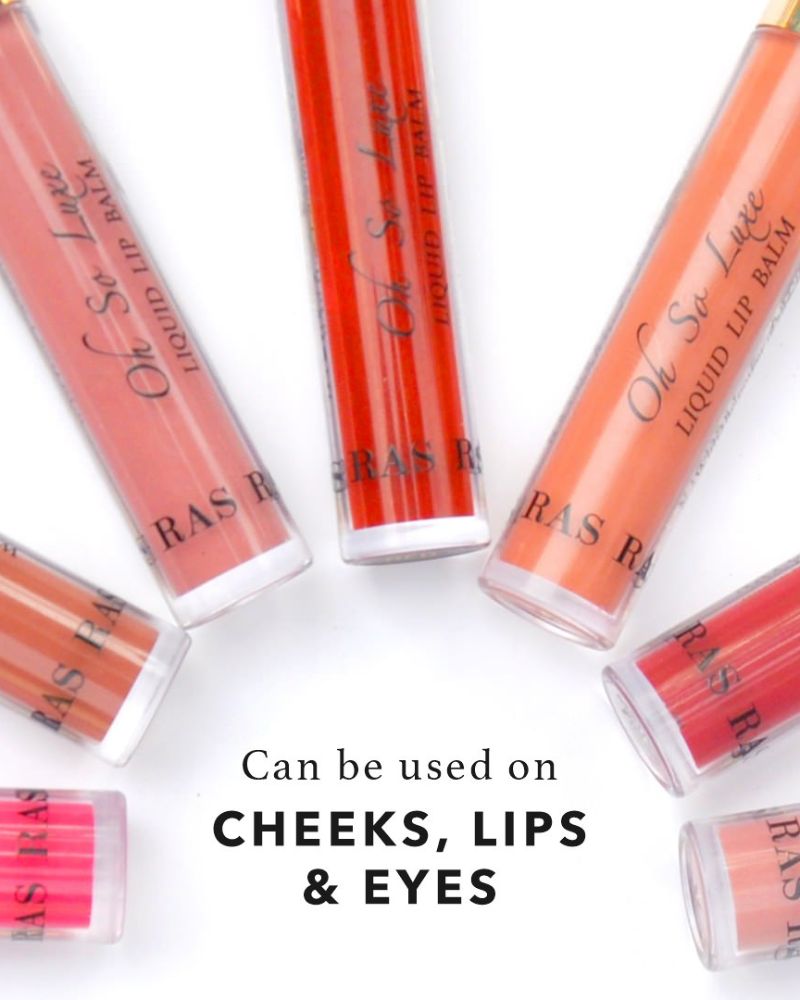 RAS Luxury Oils Oh So Luxe Lip & Cheek Tint Balm With Vitamin E, Shea Butter - Nude Brown ( 1 ml ) (Mini /Small Pack / Sample)