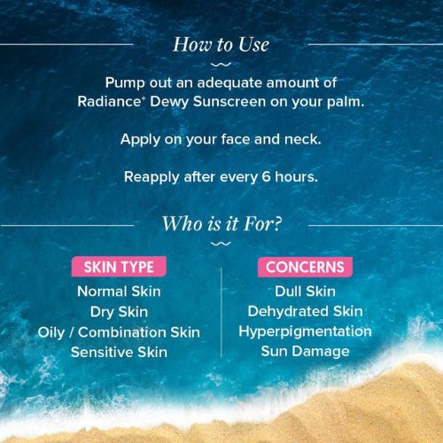 Aqualogica Radiance+ Dewy Sunscreen SPF 50+ PA +++( 50gm )