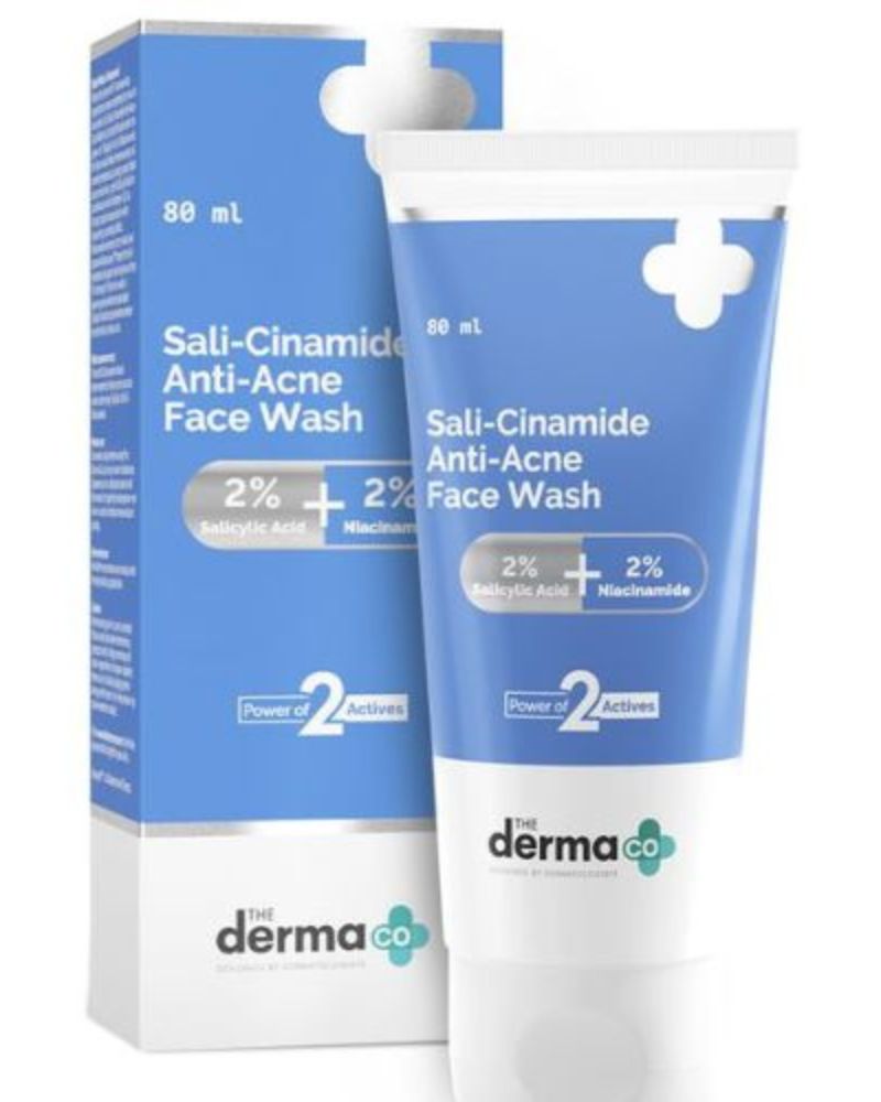 The Derma Co 2% Sali-Cinamide Anti-Acne Face Wash with 2% Salicylic Acid & 2% Niacinamide ( 80ml )