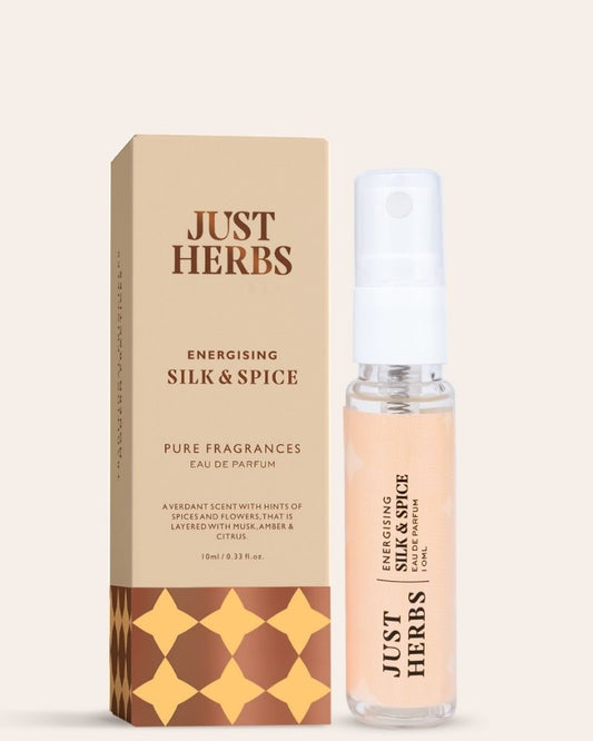 Just Herbs Energizing Silk and Spice Eau De Parfum ( 10 ml ) ( Mini / Small Pack / Sample ) (Copy)