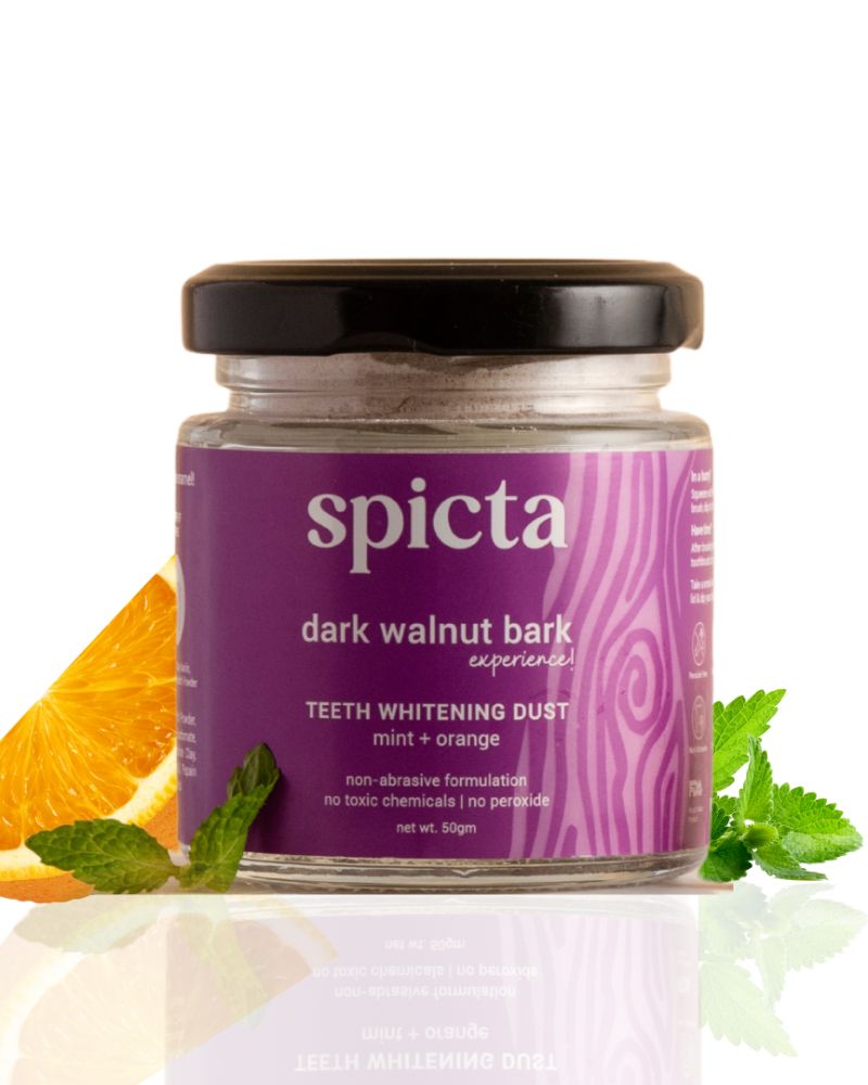 Spicta Walnut Bark Teeth Whitening Dust ( 50 gm ) ( Full Size )