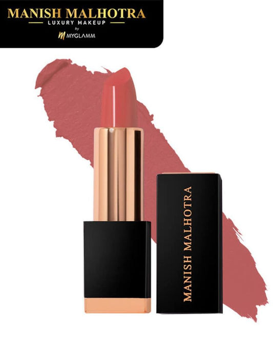 Manish Malhotra Beauty By MyGlamm Soft Matte Lipstick - Sugar Almond ( 4 gm ) ( Full Size )