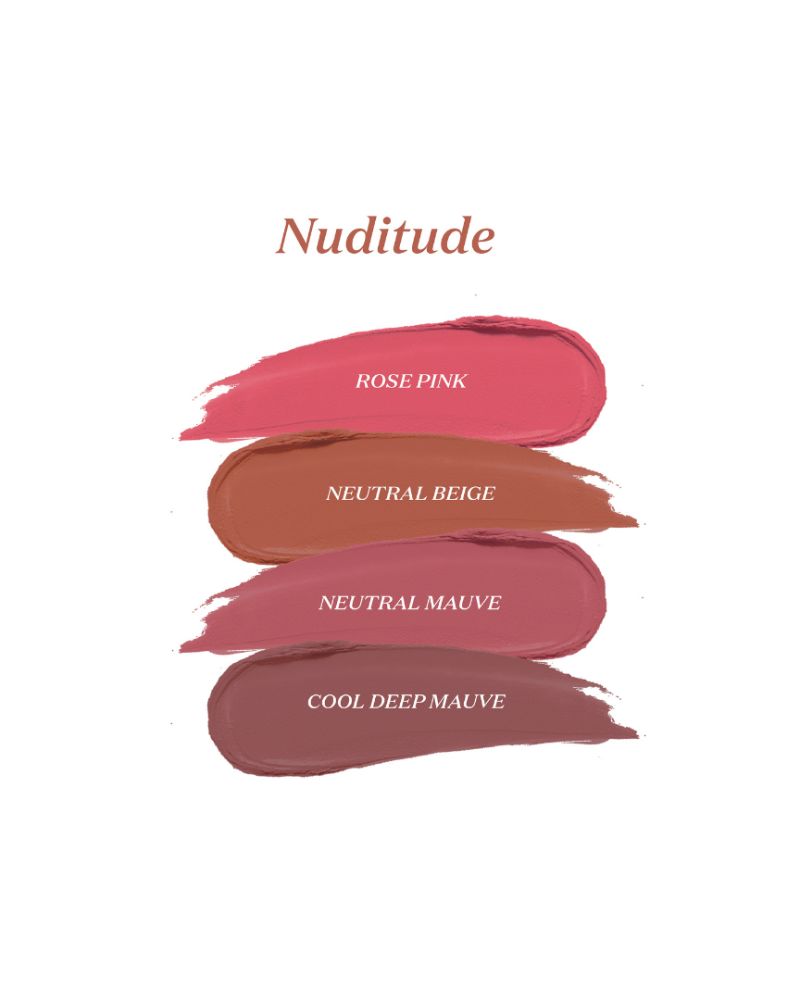 GUSH BEAUTY SUPER STACK MATTE LIQUID LIPSTICK 4-in-1 - Nuditude ( Full Size ) ( 8.4 ml )