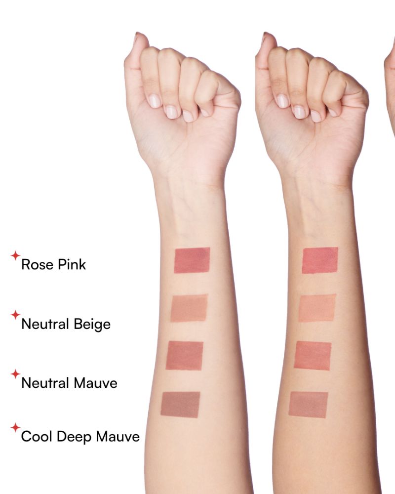 GUSH BEAUTY SUPER STACK MATTE LIQUID LIPSTICK 4-in-1 - Nuditude ( Full Size ) ( 8.4 ml )