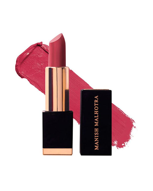 Manish Malhotra Beauty By MyGlamm Hi-Shine Lipstick - Wild Rose ( 4 gm ) ( Full Size )