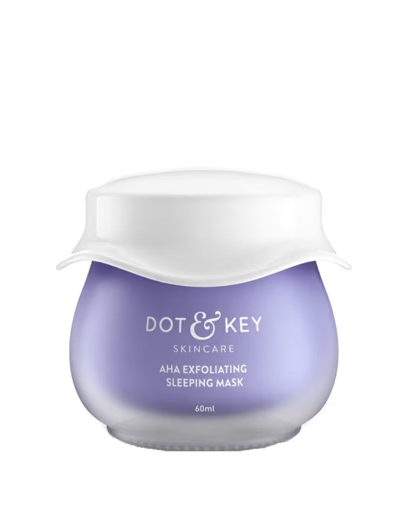 Dot & Key AHA Exfoliating Sleeping Mask 12% Lactic + 2% Hyaluronic  (60ml)