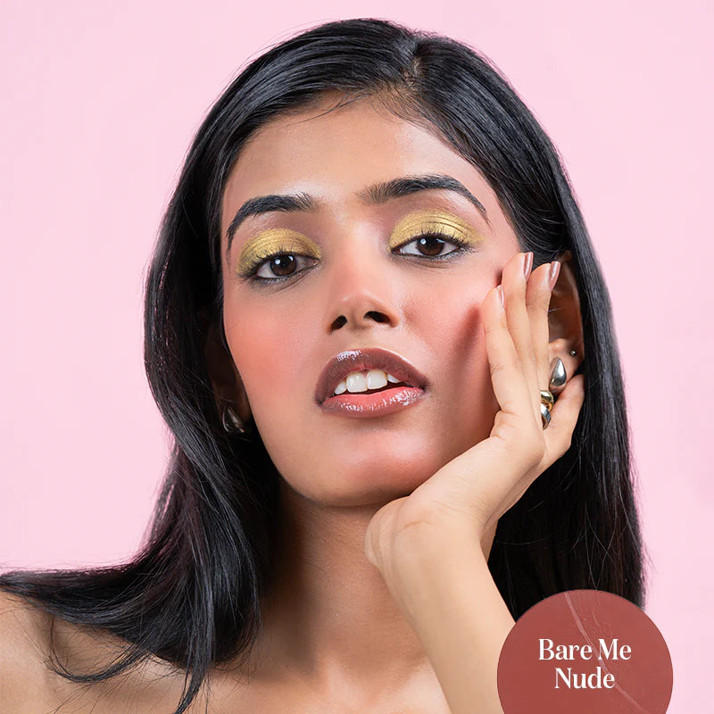 Gush Beauty Squishy Blush - Liquid Blush (Bare Me Nude - Soft Coral Pink ) (15 gm)