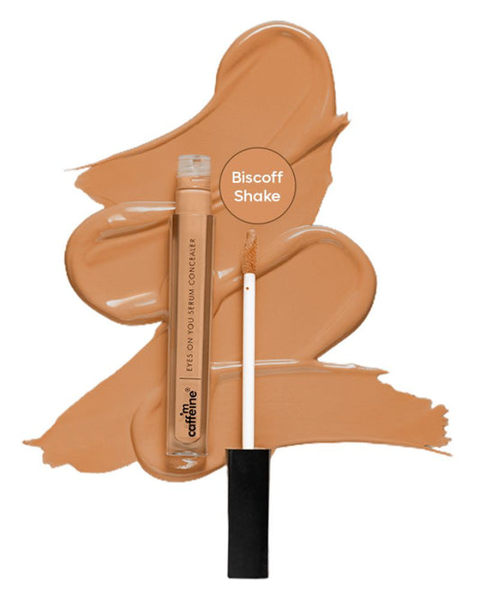 mCaffeine Eyes On You Serum Concealer | Brightens Under Eye & Reduces Dark Circles - Biscoff Shake - ( 5ml ) ( Full Size )