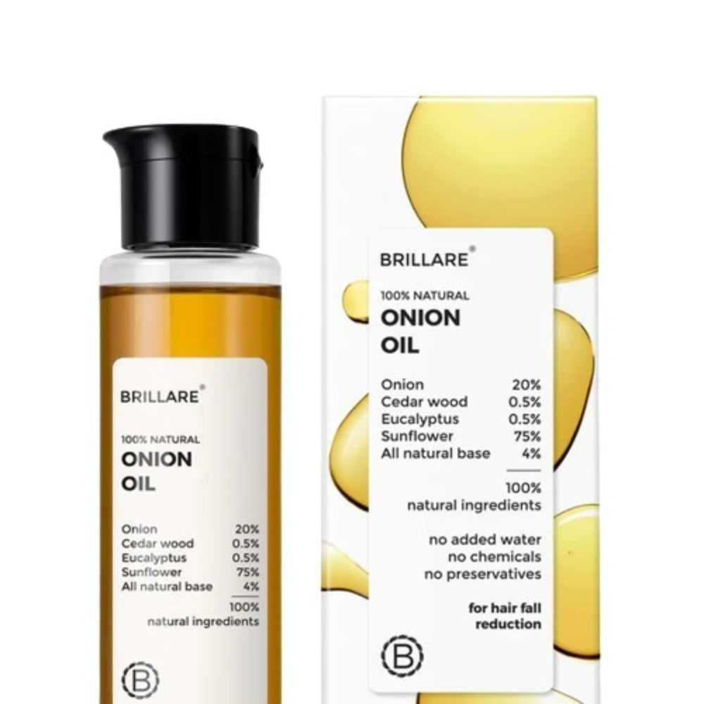 Brillare Onion Hair Oil For Hair Fall Reduction ( 100 ml ) ( Full Size )