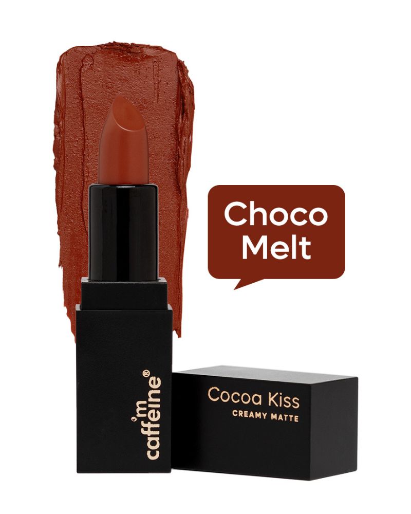 mCaffeine Cocoa Kiss Creamy Matte Nude Lipstick with Cocoa Butter - Choco Melt ( Full Size )