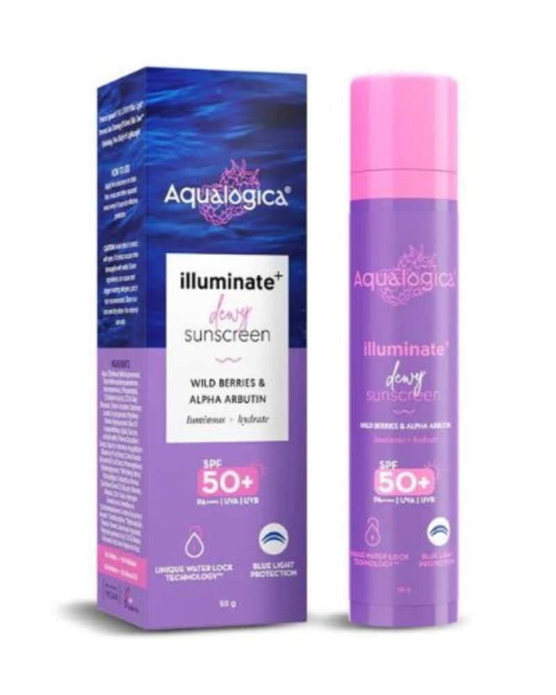 Aqualogica Illuminate+ Dewy Sunscreen SPF 50+ PA++++ ( 50g )