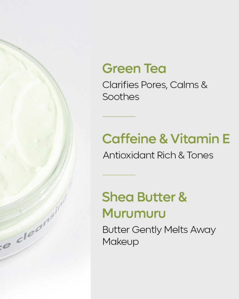 mCaffeine Green Tea Face Cleansing Butter - (100 gm)
