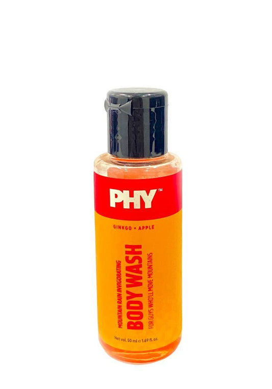 Phy Mountain Rain Invigorating Body Wash Mini| Apple + Gingko (50 ml) ( Mini / Small Pack / Sample )