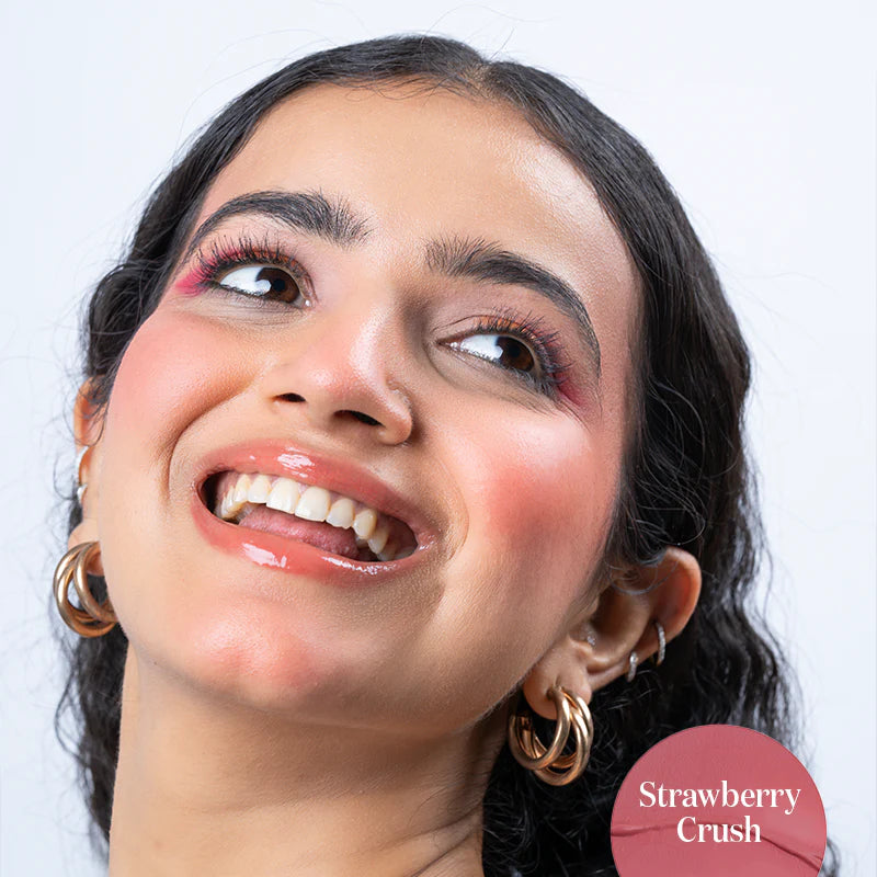 Gush Beauty Squishy Blush - Liquid Blush (Strawberry Crush - Vibrant Pink ) (15 gm)