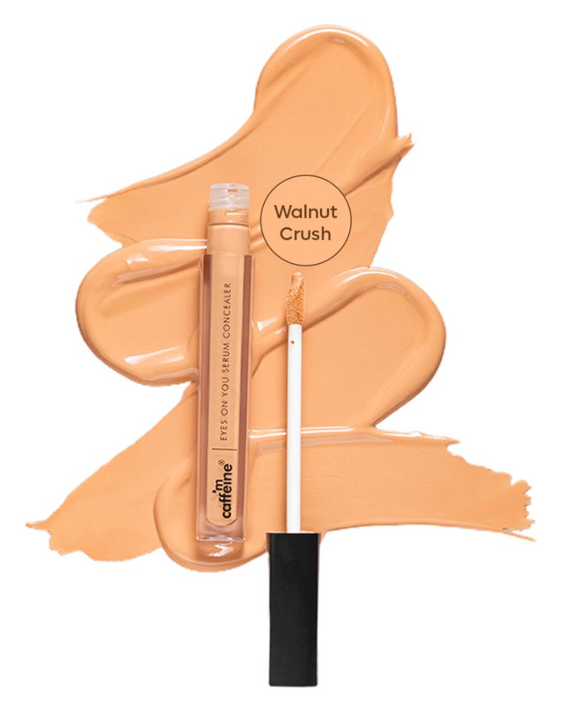 mCaffeine Eyes On You Serum Concealer | Brightens Under Eye & Reduces Dark Circles - Walnut Crush - ( 5ml ) ( Full Size )