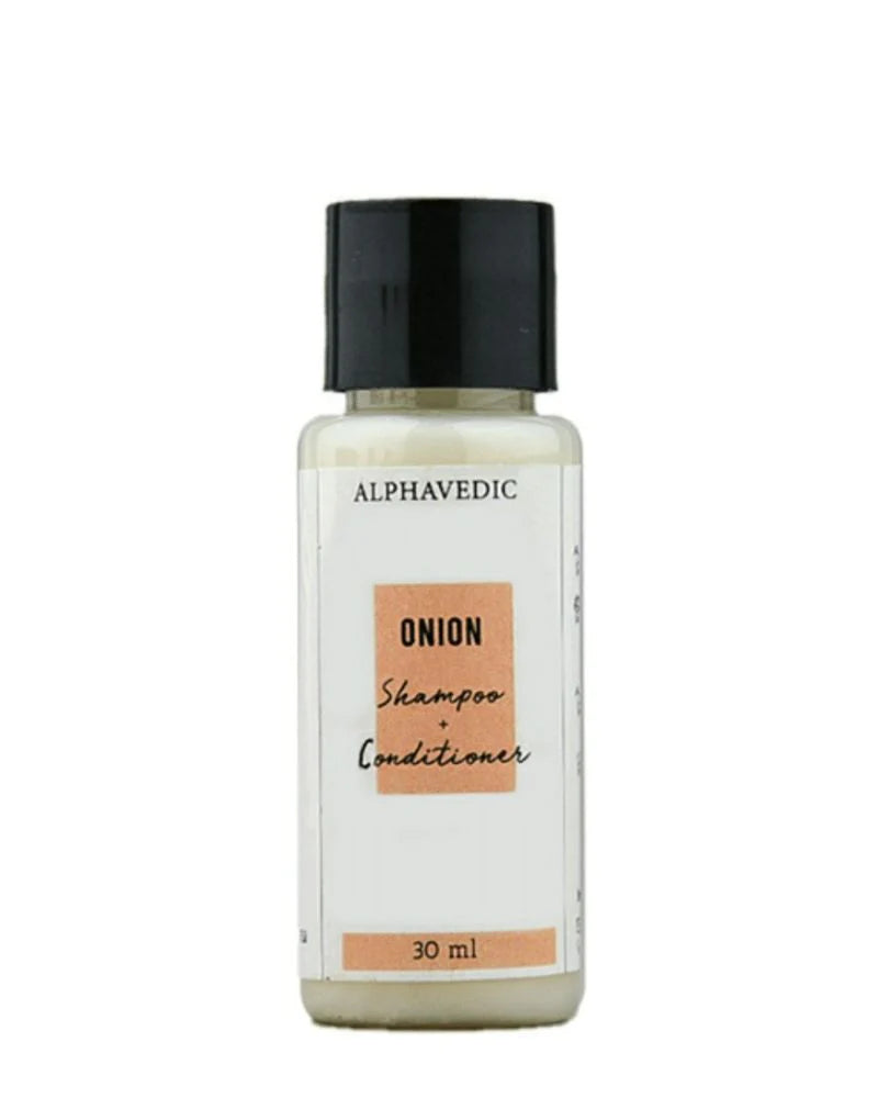 Alphavedic Onion shampoo + conditioner - (30ml) (Mini/Small pack/Sample)