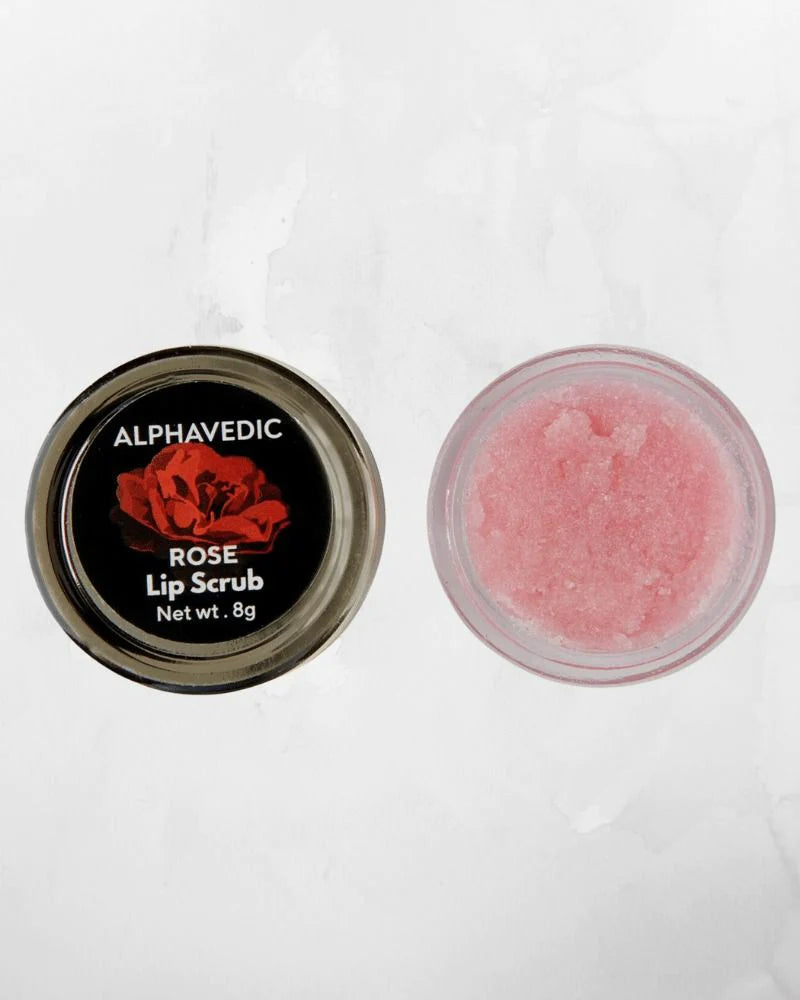 Alphavedic Rose Lip Scrub - (8gms) (Mini/Small pack/Sample)
