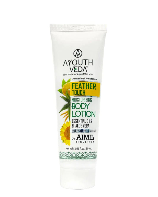 Ayouthveda  Feature Touch Body Lotion - (30 ml) (Mini/Small pack/Sample)
