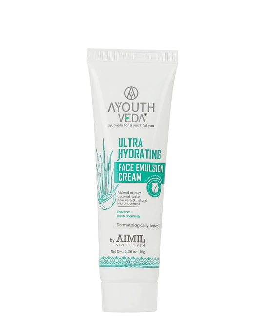 Ayouthveda  Ultra Face Emulsion Cream - (30 ml) (Mini/Small pack/Sample)