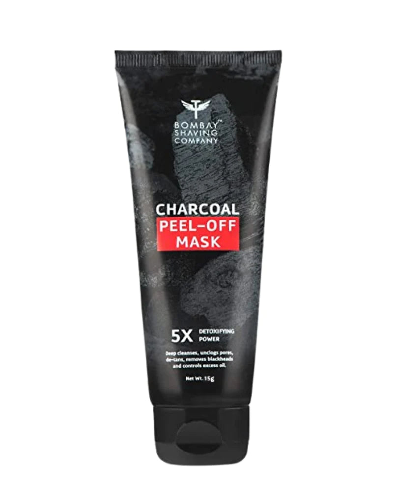 Bombay Shaving Company Activated Charcoal Peel Off Mask with 5X Detoxifying Power, fights pollution and De-Tans skin- (60g)
