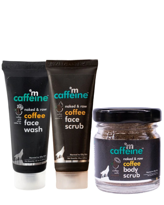mCaffeine Complete Coffee Skin Care Combo ( Mini/ Small Pack/Sample)