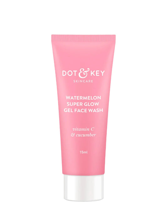 Dot & Key Watermelon Super Glow Gel Face Wash 15ml (Mini/Small pack/Sample)
