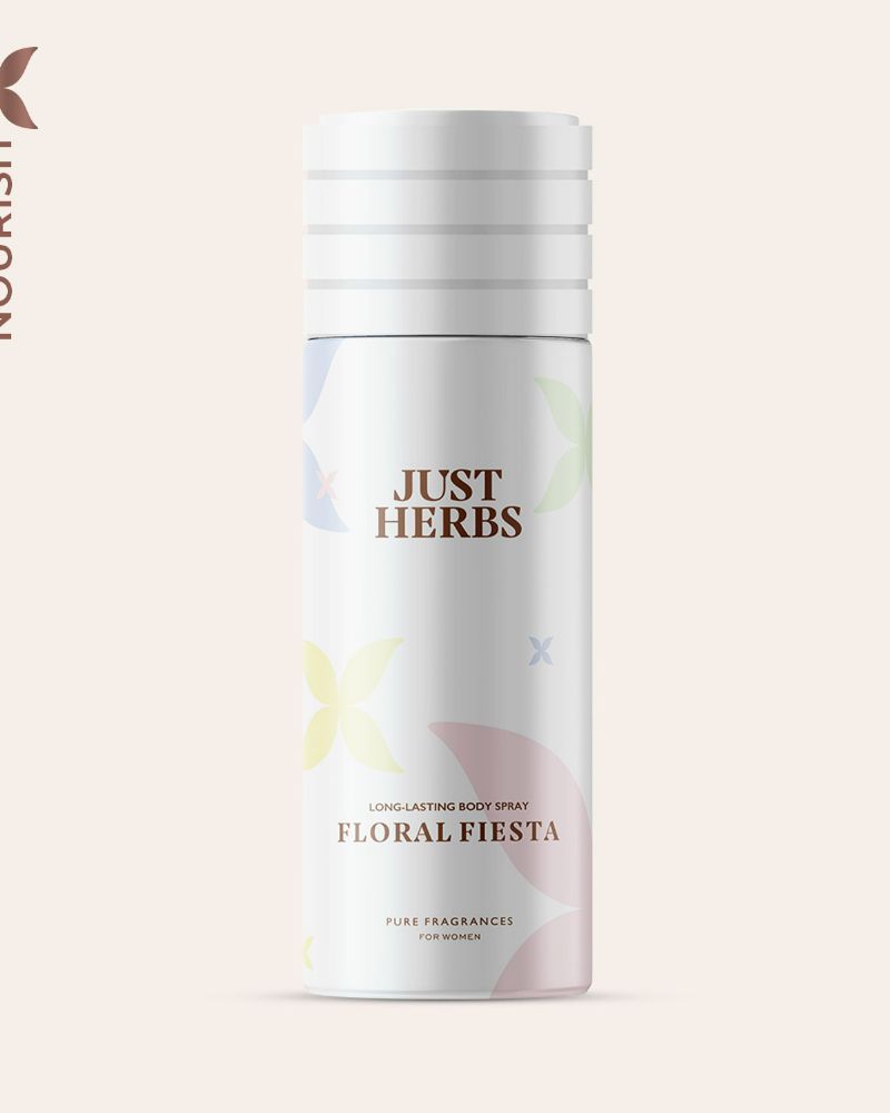 Just Herbs Long Lasting Floral Fiesta Deodorant Body Spray For Women