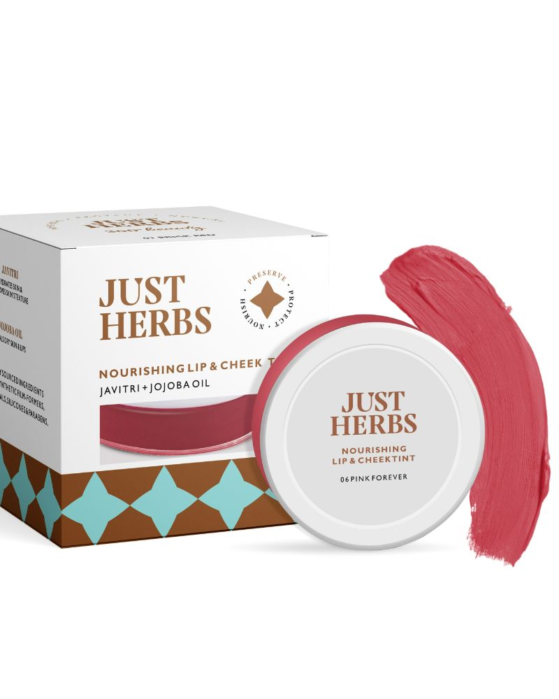 Just Herbs Nourishing Lip and Cheek Tint - Pink Forever