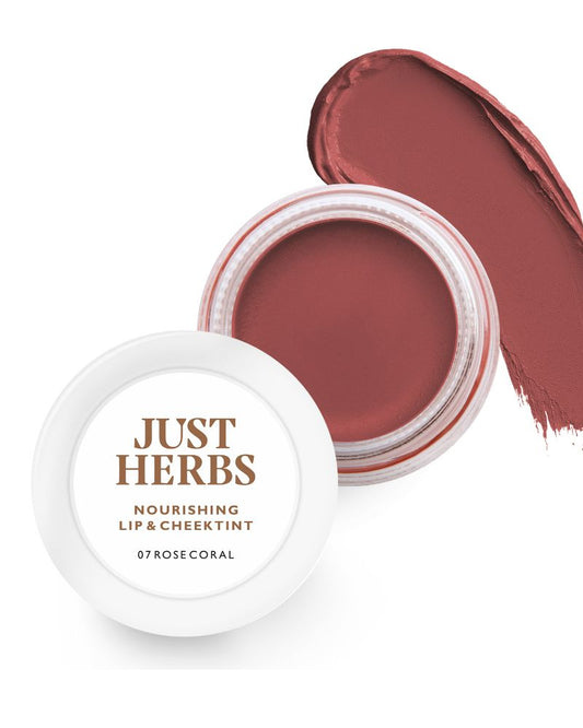 Just Herbs Nourishing Lip and Cheek Tint - Rose Coral