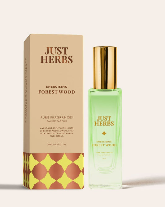 Just Herbs Energizing Forest Wood Eau De Parfum - 20 ml ( Mini / Small pack / Sample )