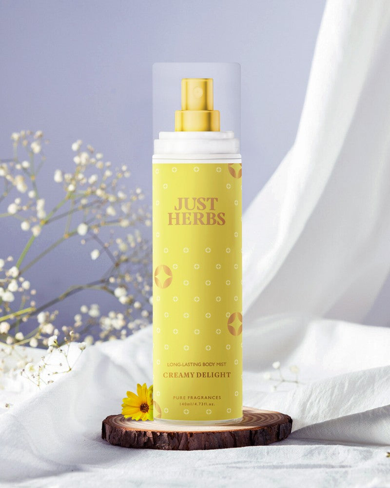 Just Herbs Long-Lasting Creamy Delight Body Mist ( 140 ml )