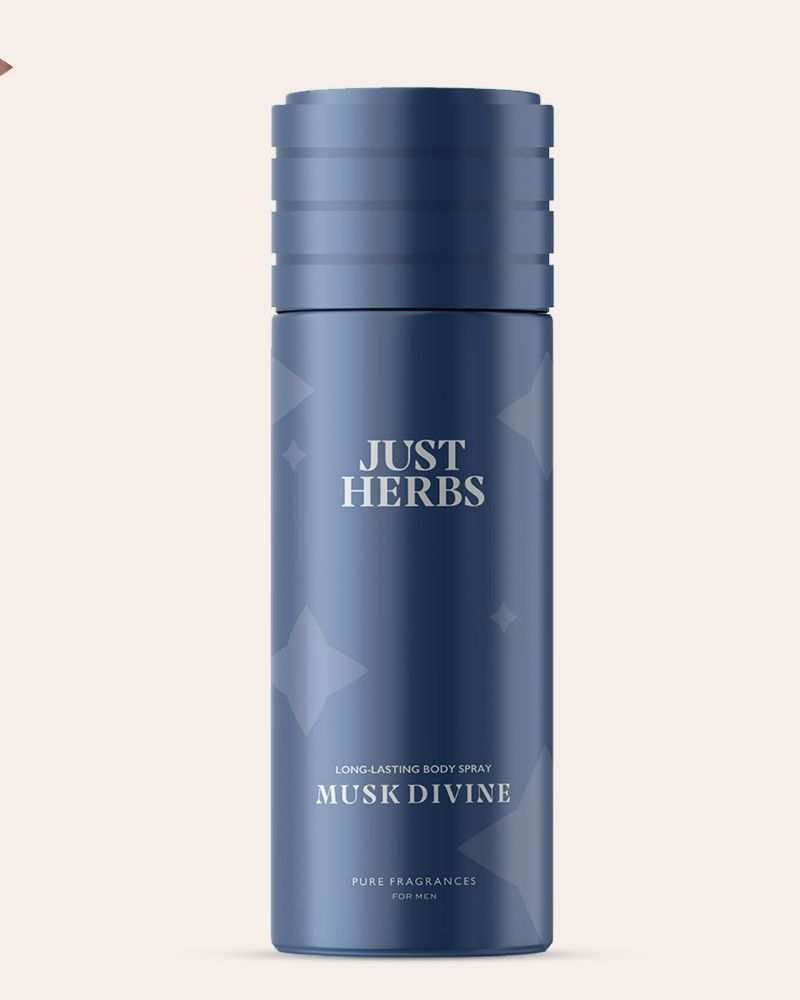 Just Herbs Long Lasting Musk Divine Deodorant Body Spray For Men