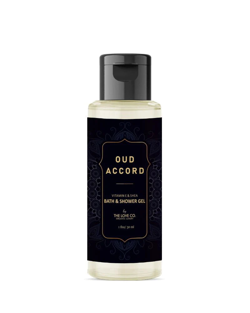 The Love Co Oudh Accord Body Wash - (30ml)  (Mini / Small Pack/ Sample)
