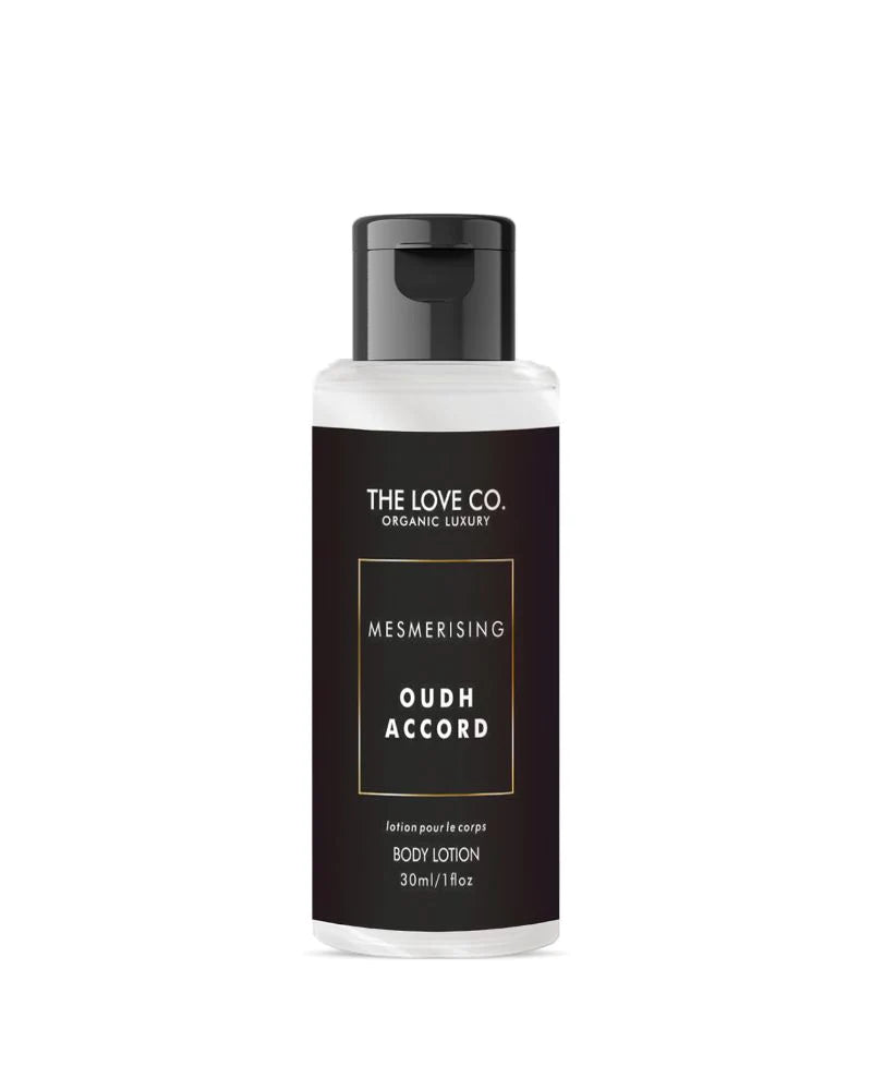 The Love Co Oudh Accord Body Lotion- (30ml) (Mini/ Small Pack / Sample)