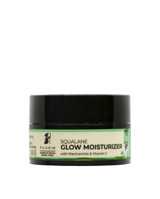 Pilgrim Squalane Glow Moisturizer with Niacinamide + Vitamin C  ( 6 gm  ) ( Mini / Small Pack / Sample )