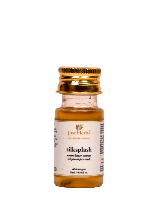 Just Herbs SilkSplash Rehydrant Facewash - (25ml) (Mini/Small pack/Sample)