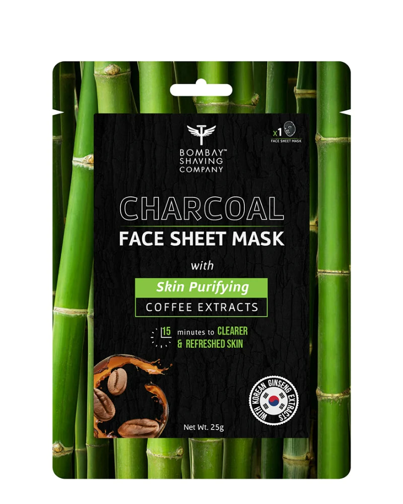 Bombay Shaving Company Charcoal Face Sheet Mask