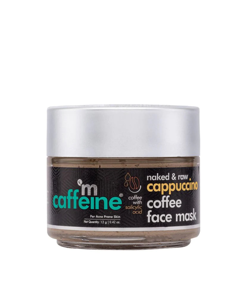 mCaffeine Cappuccino Coffee Face Mask - (12 gm) (Mini/Small pack/Sample)