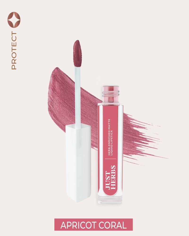 Just Herbs - Herb-enriched Matte Liquid Lipstick - Apricot Coral